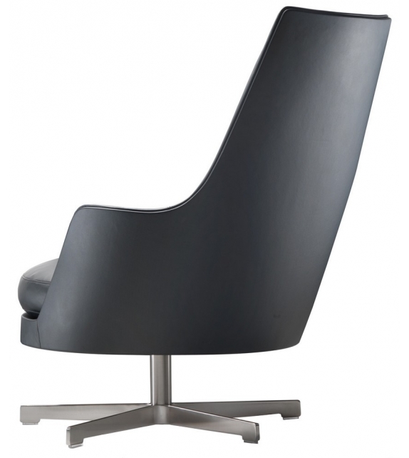 Guscioalto Aluminiumsockel Drehsessel Mit Armlehnen Flexform