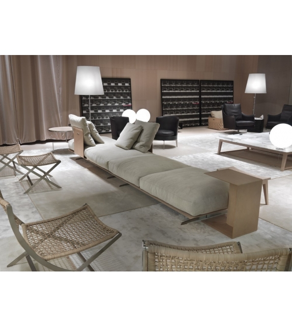 Peter Fauteuil Avec Cordon Cuir Tressé Flexform