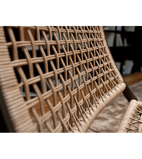 Peter Fauteuil Avec Cordon Cuir Tressé Flexform