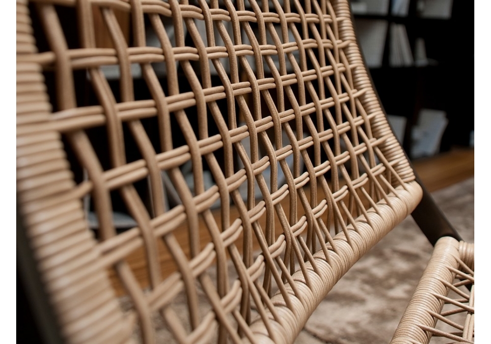 Peter Armchair With Woven Leather Cord Flexform Milia Shop