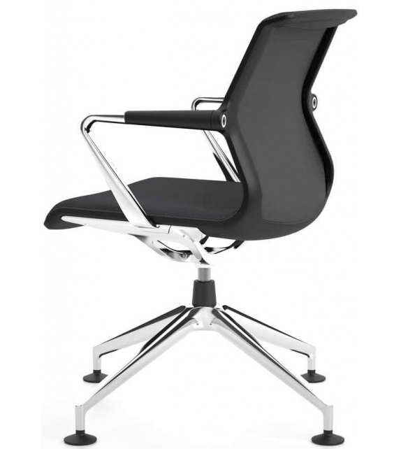 Unix Chair Silla Con Base De Cuatro Radios Vitra