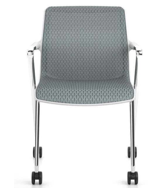Unix Chair Stuhl mit Vierbeinstuhl auf Rollen Vitra