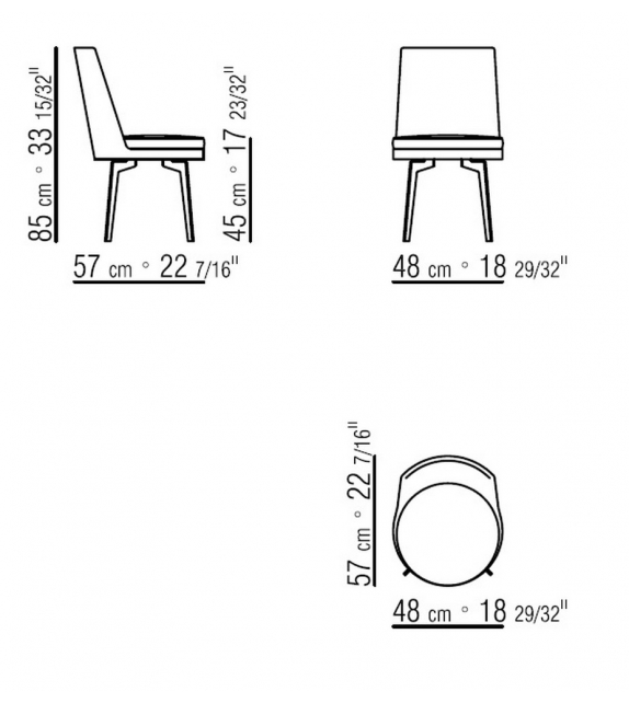 Feel Good Sedia Con Base In Alluminio Flexform