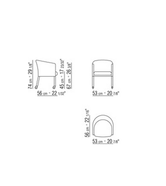 Mixer Sillón Con Ruedas Flexform