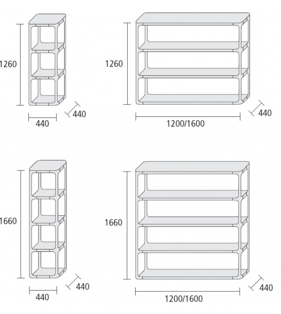 Sixty Bookcase Rimadesio