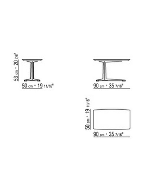 Fly Table Basse Rectangulaire Flexform