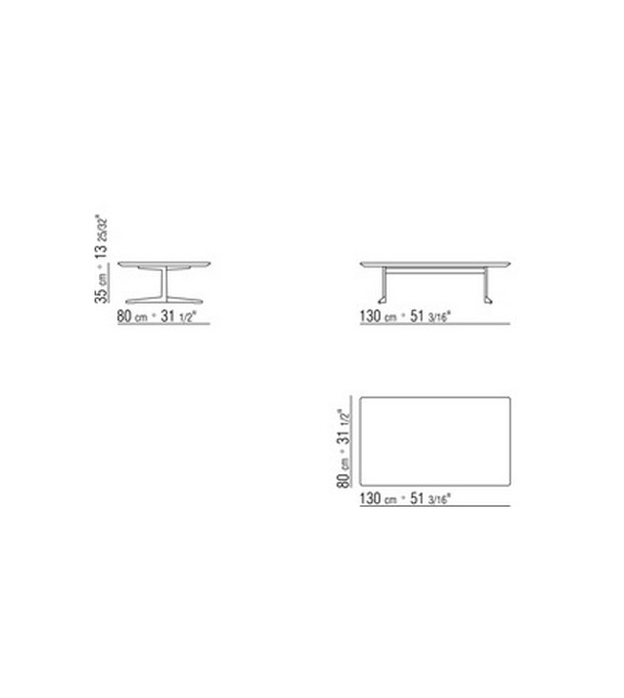 Fly Rectangular Small Table Flexform