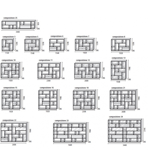 Opus Bookcase Rimadesio