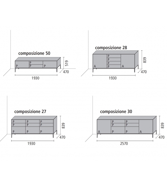 Self Up Sideboard Rimadesio