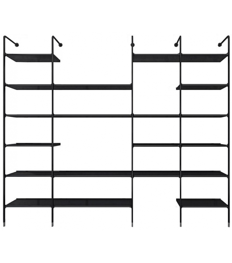 Wind Librería Con Compartimentos Abiertos Rimadesio