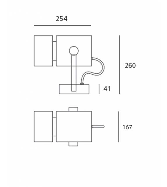 Cariddi 40 Artemide Floor/Wall/Ceiling Lamp