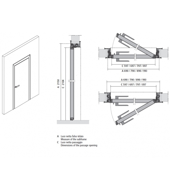 Luxor Swing Door Rimadesio