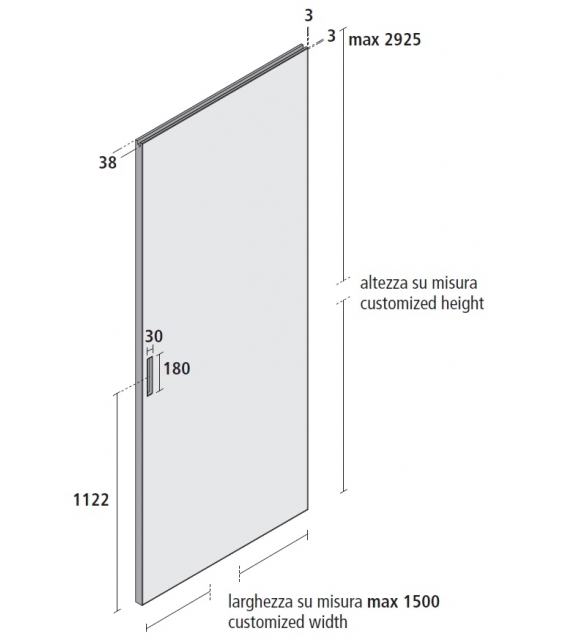 Graphis Plus Sliding Door Rimadesio