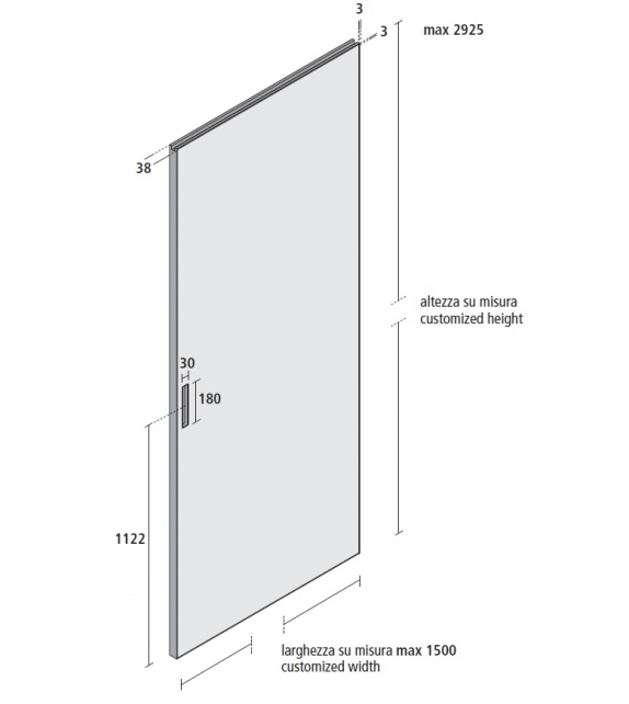 Graphis Light Porta Scorrevole Rimadesio