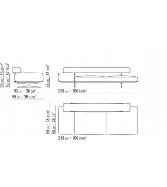 Flexform Wing Chaiselongue