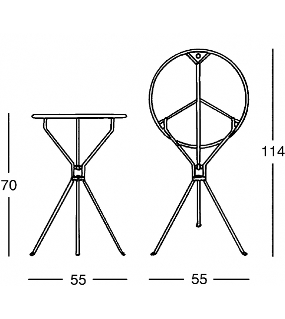 630 Cumano Zanotta Mesa Plegable