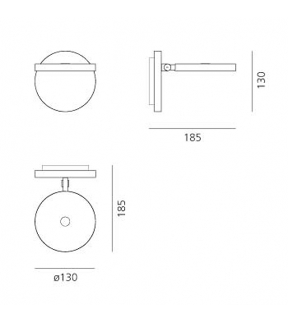 Demetra Faretto Artemide Lámpara se Pared