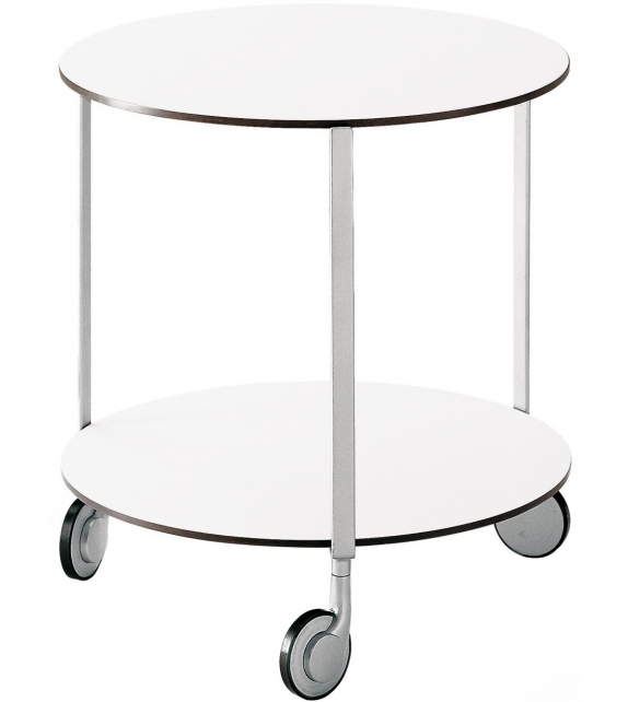 635 Girò Zanotta Table Basse avec Roulettes
