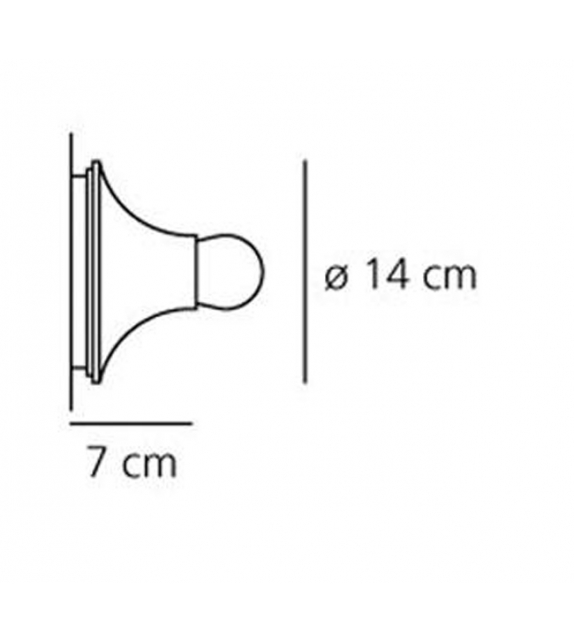 Teti Artemide Lámpara De Pared/Techo