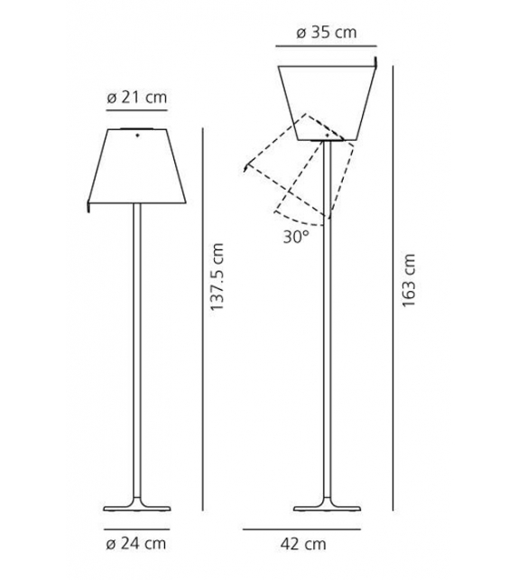 Melampo Artemide Lampadaire