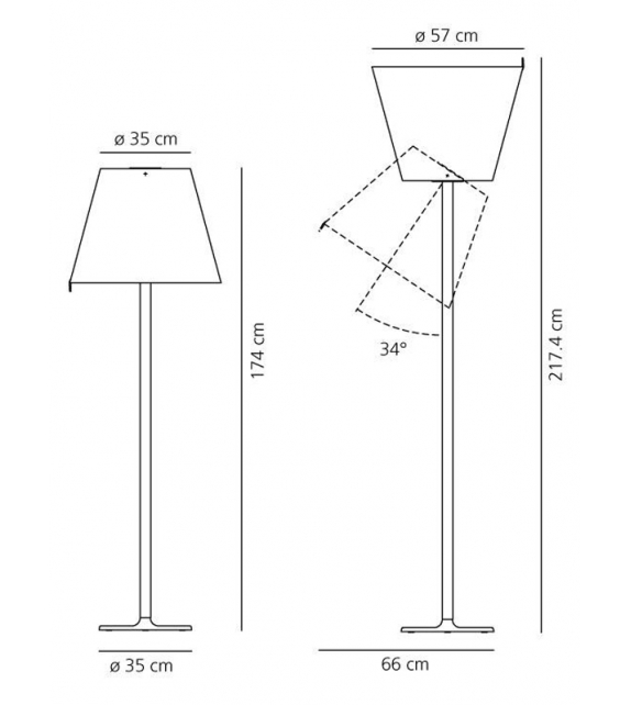 Melampo Artemide Mega Floor Lamp