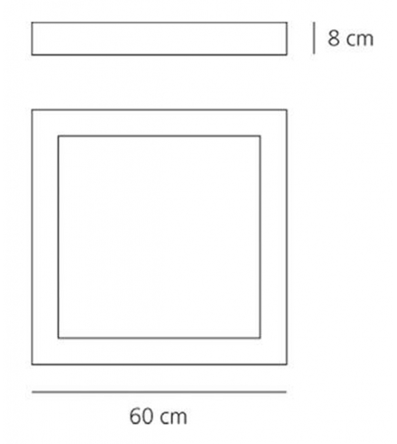 Altrove 600 Artemide Applique/Plafonnier