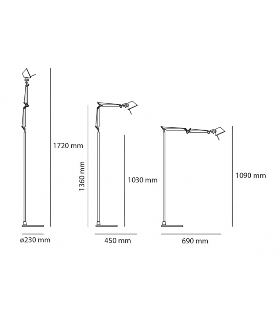 Tolomeo Micro Artemide Lampadaire