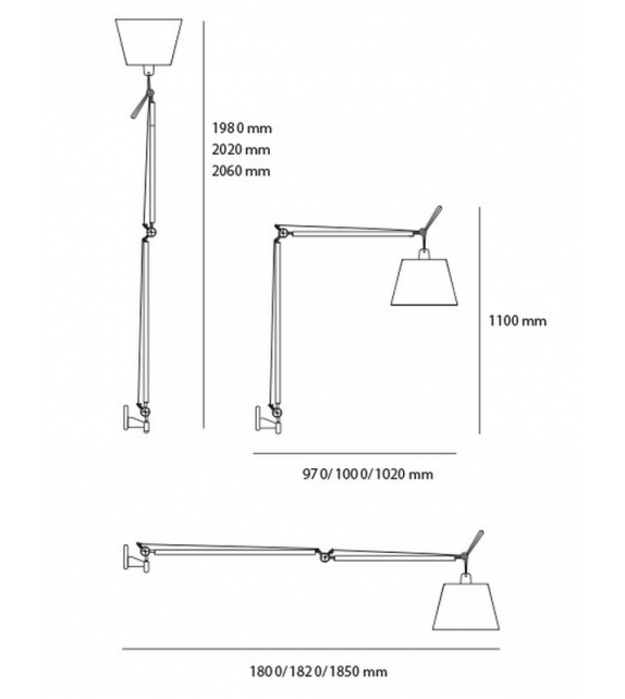 Tolomeo Mega Artemide Wandleuchte