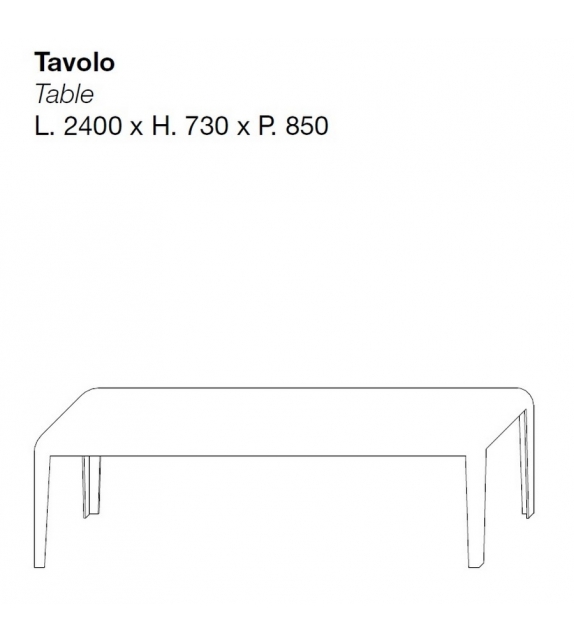 Ferro Rectangular Table Porro