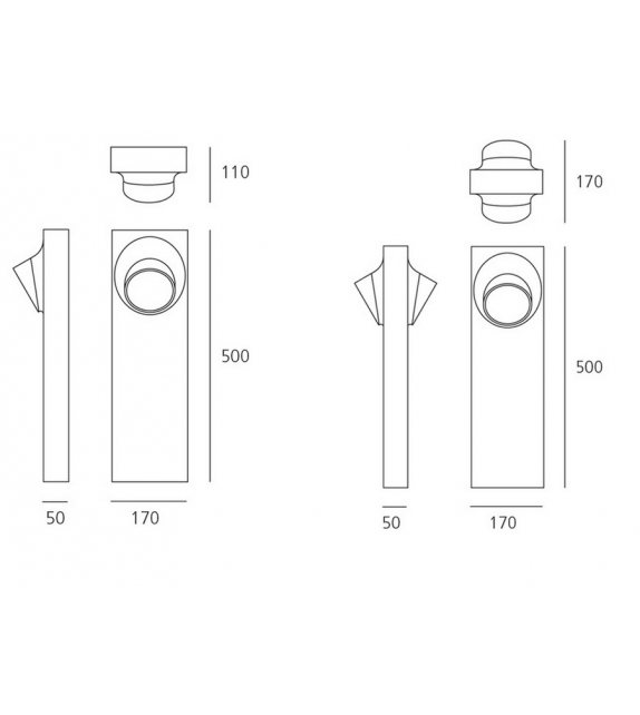 Ciclope Artemide Lampada da Terra