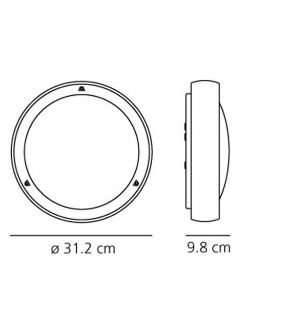 Niki LED Artemide Lámpara de Pared/Techo