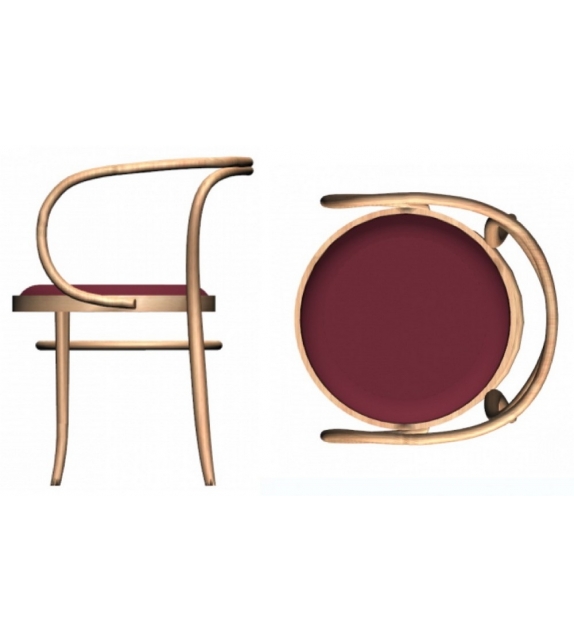 209 P Thonet Chaise Rembourrée