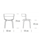 404 F Thonet Sedia