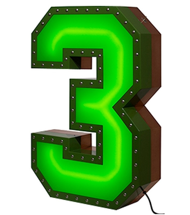 DelightFULL Graphic Collection ‐ Number 3 Neon