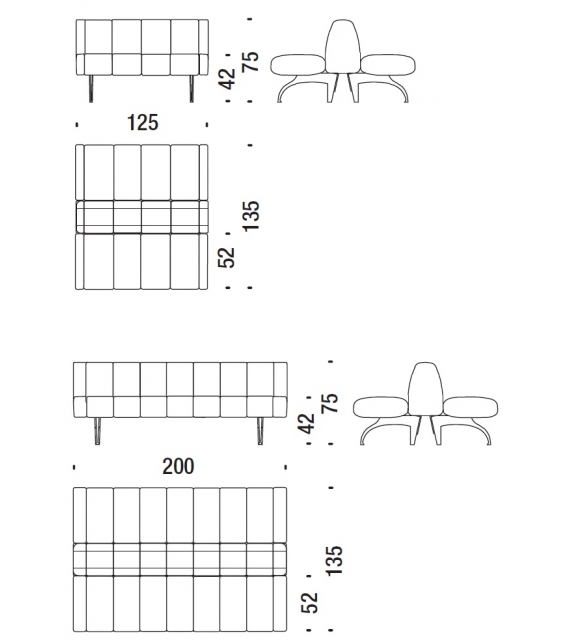 Waiting Banquette Double Face Moroso