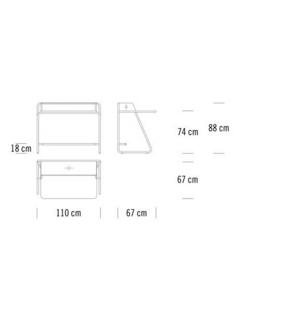 S 1200 Thonet Scrivania