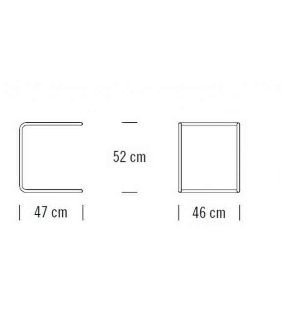 Set B 97 Pure Materials Thonet Beistelltisch