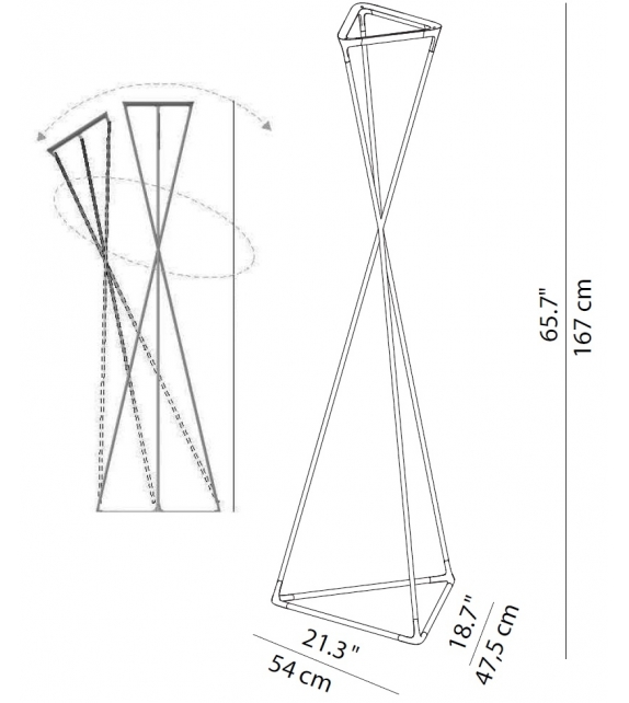Tango Luceplan Lampadaire