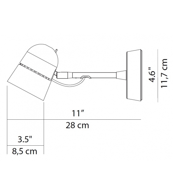 Counterbalance Spot Luceplan Wall/Ceiling Lamp