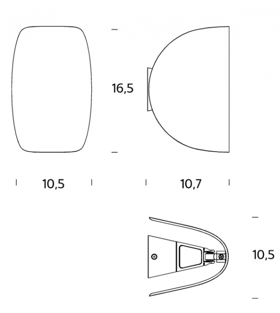 IO Fontana Arte Lámpara de Pared