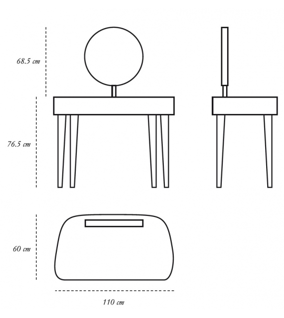Woman In Paris Scarlet Splendour Toilettentisch