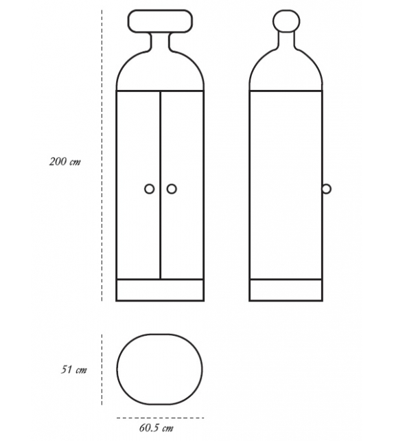 Monsieur Verdoux Barschrank Scarlet Splendour