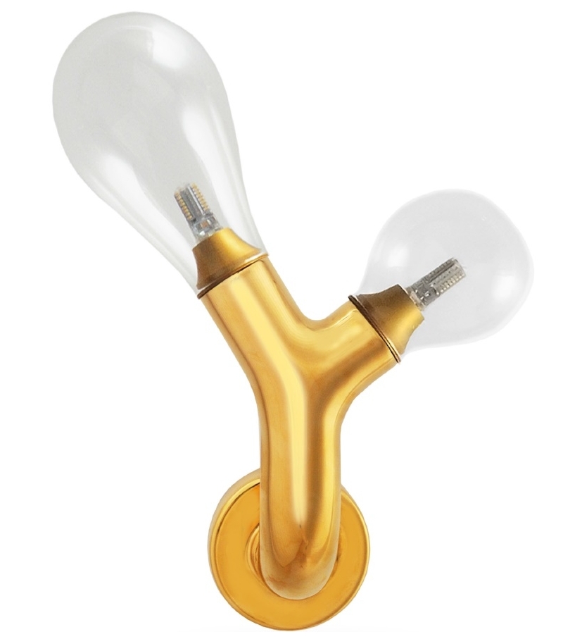 The Double Bulb Scarlet Splendour Lampada Da Parete