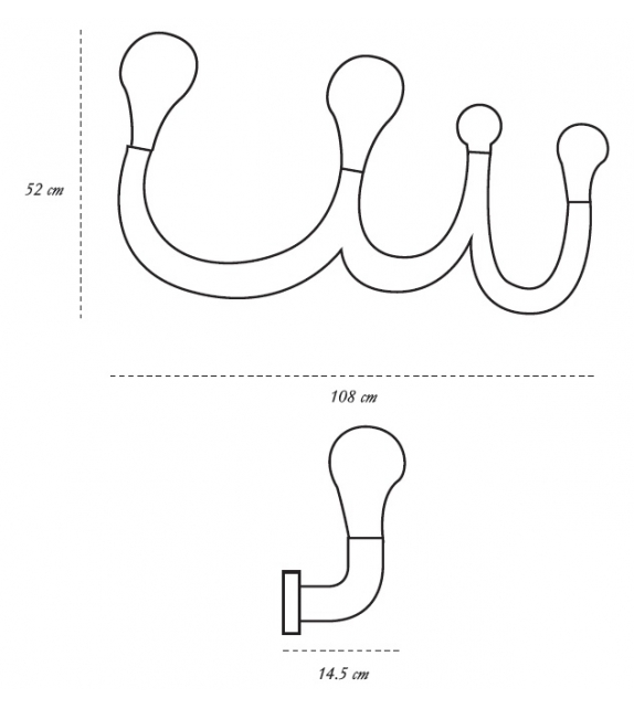 The Four Bulb Wandleuchte Scarlet Splendour