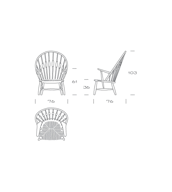 PP550 Peacock Chair Sessel PP Møbler