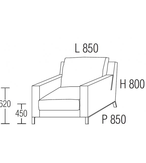 Lido Armchair Molteni&C