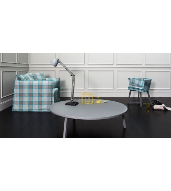 Gray Round Coffee Table Gervasoni