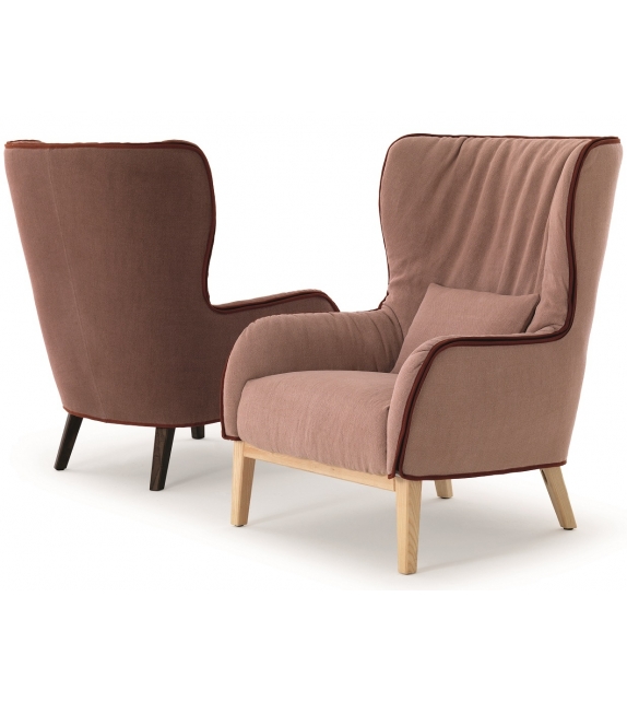 Bergère 19 Sessel mit Holzboden DePadova