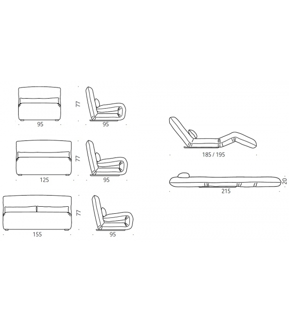 Tattomi Depadova Fauteuil-Lit