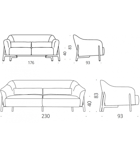 DePadova Pilotis Sofa